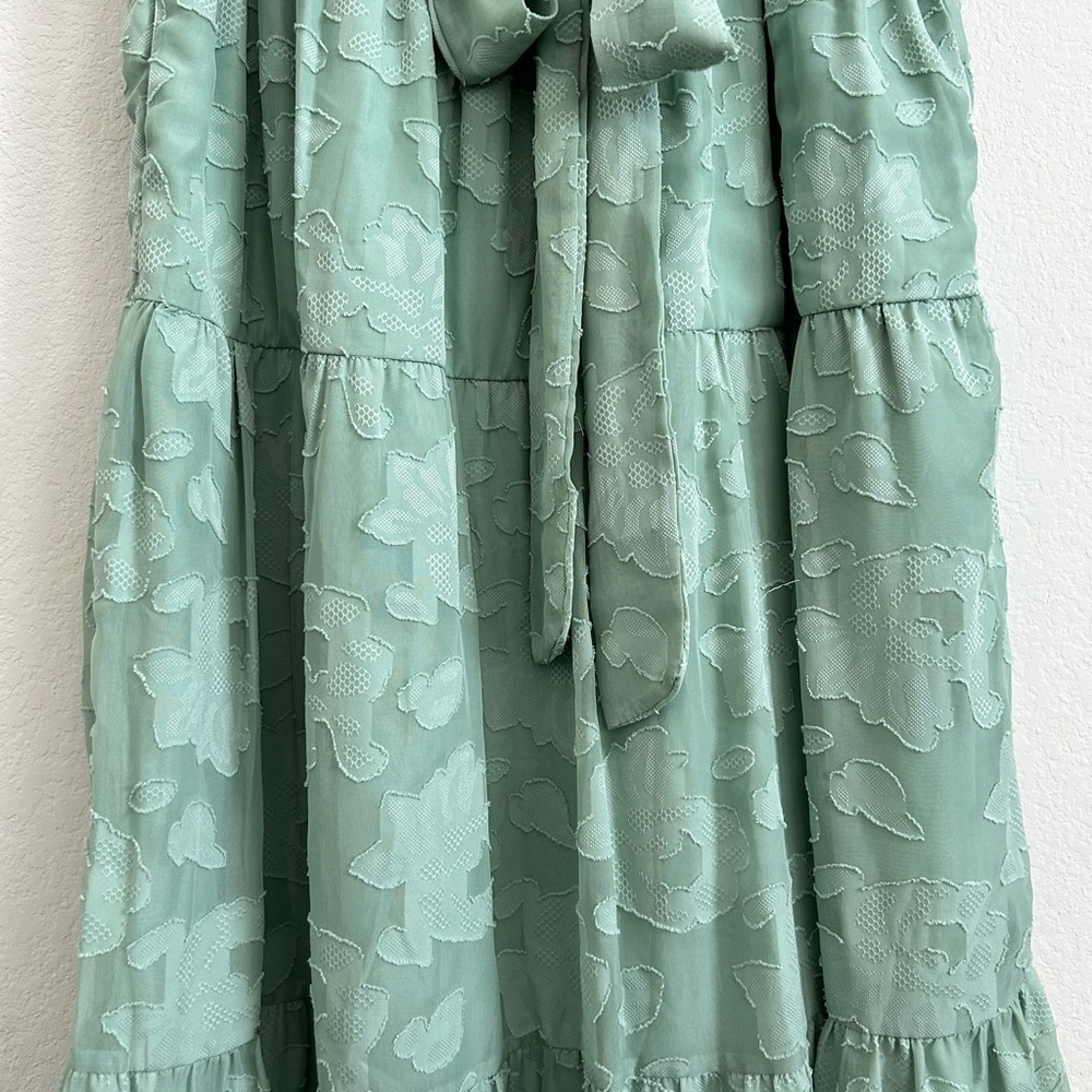 Polagram Midi Dress with Puffy Sleeve | size L - Picture 6 of 12